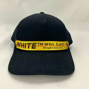 Authentic Off-White Industrial Belt Upcycled Trucker Hat (NEW)